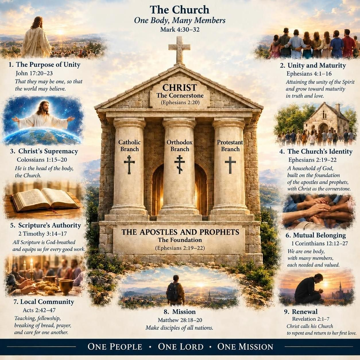 Unity: One Church, Many Branches – A Dedicated Faith